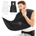 thumbnail image 1 of 2 baberos para barba, babero con cuentas para afeitar, delantal para barba, kit de paño de afeitar impermeable, capa antiadherente para barba, babero para recortar barba con ventosa fuerte, un regalo, 1 of 5