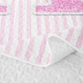 thumbnail image 5 of Manfei Modern Geometric Stripes Twin Quilt Set,Monogrammed K Design Twin Coverlet Set,3 Pieces,1 Bedspread and 1 Pillowcase, 5 of 7