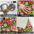 thumbnail image 4 of Disketp Hippie Peace Love Mat For Front Door Outside - Doormat Outdoor Entrance - Welcome Mats Outdoor,Outside Entry And Outdoor Entrance 16''X24'', 4 of 9