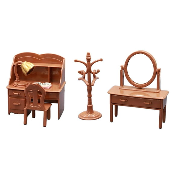 Juego de muebles de realistas 1/12, juguetes de simución para , suspensión vertical de muñecas, papel Paly, sa de Sunnimix Muebles de casa de muñecas