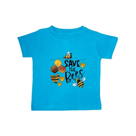 

Inktastic Save the Bees Cute Bees and Hearts Gift Baby Boy or Baby Girl T-Shirt