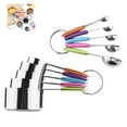 thumbnail image 2 of Juego de 10 tazas y cucharas medidoras Tazas y cucharas para hornear con escala, 2 of 11