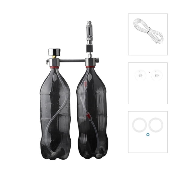 Aquarium DIY CO2 Generator System Kit With Solenoid Valve Bubble Counter & Check Carbon Dioxide Reactor Kit For Plants Aquarium ,Easy Installation