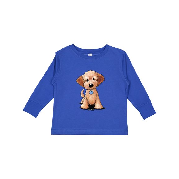 Inktastic Kiniart Mini Goldendoodle Boys or Girls Long Sleeve Toddler T-Shirt