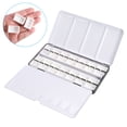thumbnail image 4 of Paleta de acuarelas vacía Uxcell, caja de acuarelas de metal con 28 piezas de bandejas de pintura, negra 28 compartimentos, 4 of 7