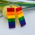 thumbnail image 3 of Pride Earrings for Women - Gay Rainbow Earrings - Pride Jewelry - Rainbow Jewelry (Pride Earrings), 3 of 9