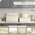 thumbnail image 2 of Sorbus Dinnerware Storage 5-Piece Set: Service for 12, Quilted Protection Bins, Felt Protectors, 2 of 10
