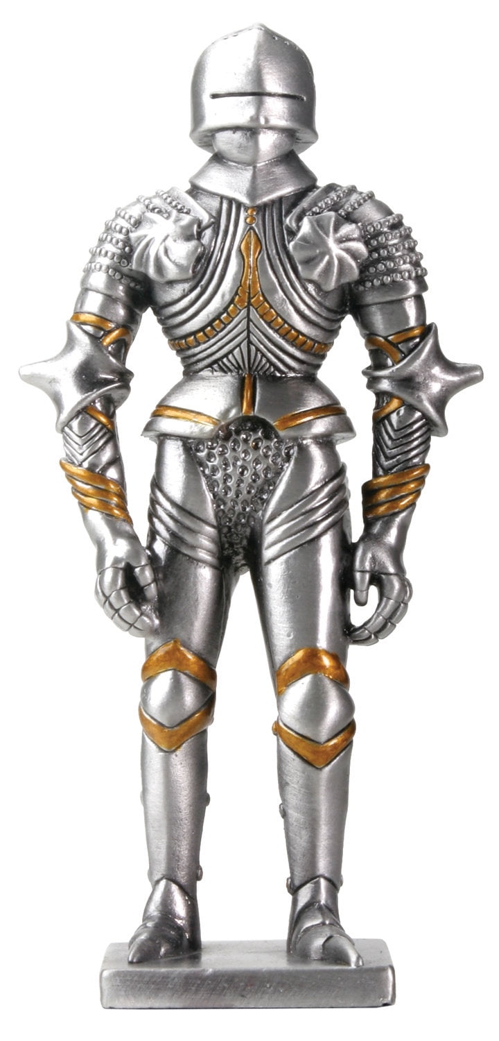 resin knight statue