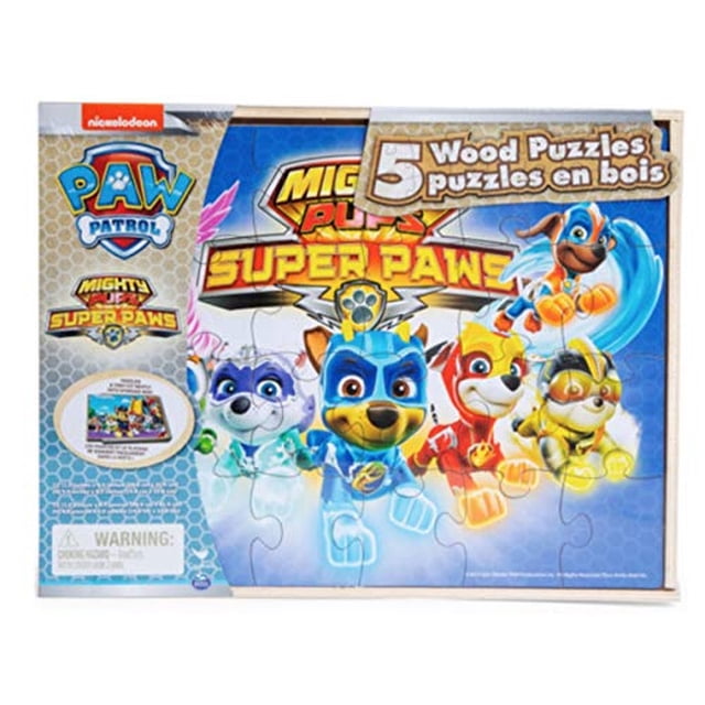 Puzles de madera Mighty Pups Super Paws 5