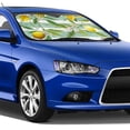 thumbnail image 4 of Balery Lemon Print Car Windshield Sun Shade,Windshield Sunshade for Car Pickup Truck SUV Accessories-Medium, 4 of 7
