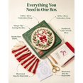 thumbnail image 3 of Floleo Christmas Theme Embroidery Kit Candy Cane Style with All Tools, Hand Embroidery Starter Set for Adults Beginners Holiday Home Decor Gift Cross Stitch, 3 of 8