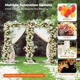 thumbnail image 2 of 3x6m Square Wedding Arch Party Backdrop Stage Stand Metal  Flower Rack Pipe + Base Kit, 2 of 12