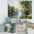 thumbnail image 2 of Designart 'Lake In The Forest Summer Day - Landscape' Lake House Framed Canvas Wall Art Print, 2 of 5