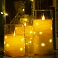 Ceestyle Flickering Flameless Candle Builtin Star String,Unbreakable