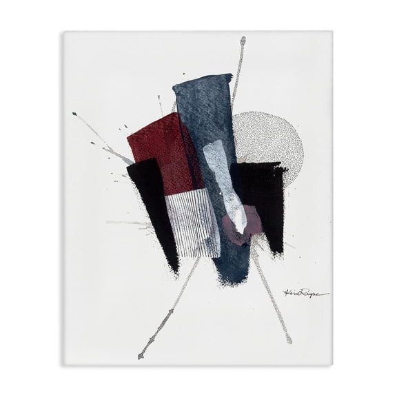 Stupell Industries Modern Abstract Pointillism Shapes Canvas Art, 16 x 20, by Kim Rupe
