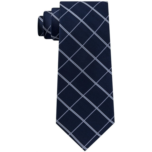 Club Room Mens Oxford Self-tied Necktie, Blue, One Size