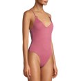 thumbnail image 6 of YMI Womens One-Piece Swimsuit With Smocking and Ring Detail, 6 of 6