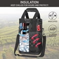 thumbnail image 2 of Bolsa Enfriadora de Vino OPUX para 4 Botellas, Aislada, Antiderrames, Negra, 2 of 9