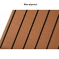 thumbnail image 3 of Riwesomey Pad Deck EVA Teak Black Vertical Bar Sheet Antideslizante Resistente al desgaste Almohadillas blandas Habitación nórdica Barco Bombillas para automóviles Marrón, 3 of 6