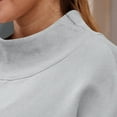 thumbnail image 5 of Lumtrix Mock Neck Sweatshirt Oversized For Women Turtleneck Cute Lightweight Pullover Long Sleeve Tops Fashion Clothes Casual Fall Winter Sweater Light Gray XL, 5 of 7