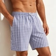 thumbnail image 4 of EOYWHK Mens Gym Shorts Breathable with Pockets Athletic Shorts for Men Soft Lightweight Breathable Casual Activewear for Men Blue, Size L, 4 of 4