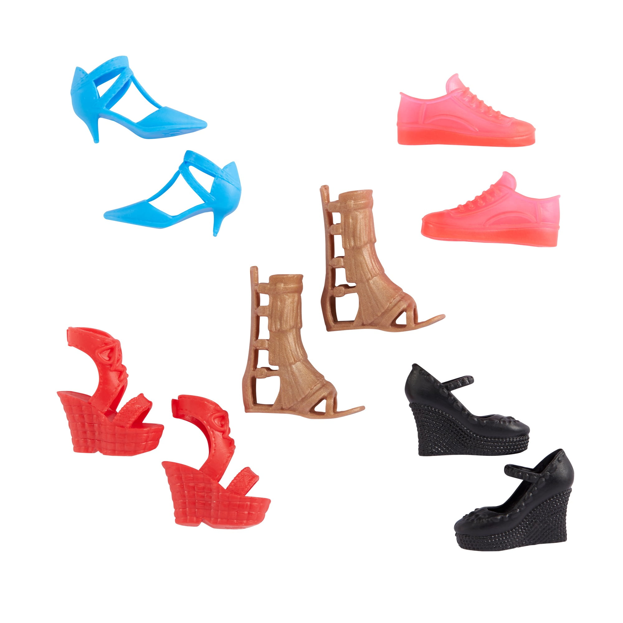 BARBIE FASHIONS collection of shoes foe any occasions heels boots and sneakers 