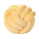 thumbnail image 4 of almohada de bola de nudo,Almohada de bola de nudo suave,almohada anudada de tiro redondo,Almohada de tiro Cojín Almohada de felpa Juguete de peluche,Sillas de cama de utilería de amarillo, 4 of 9