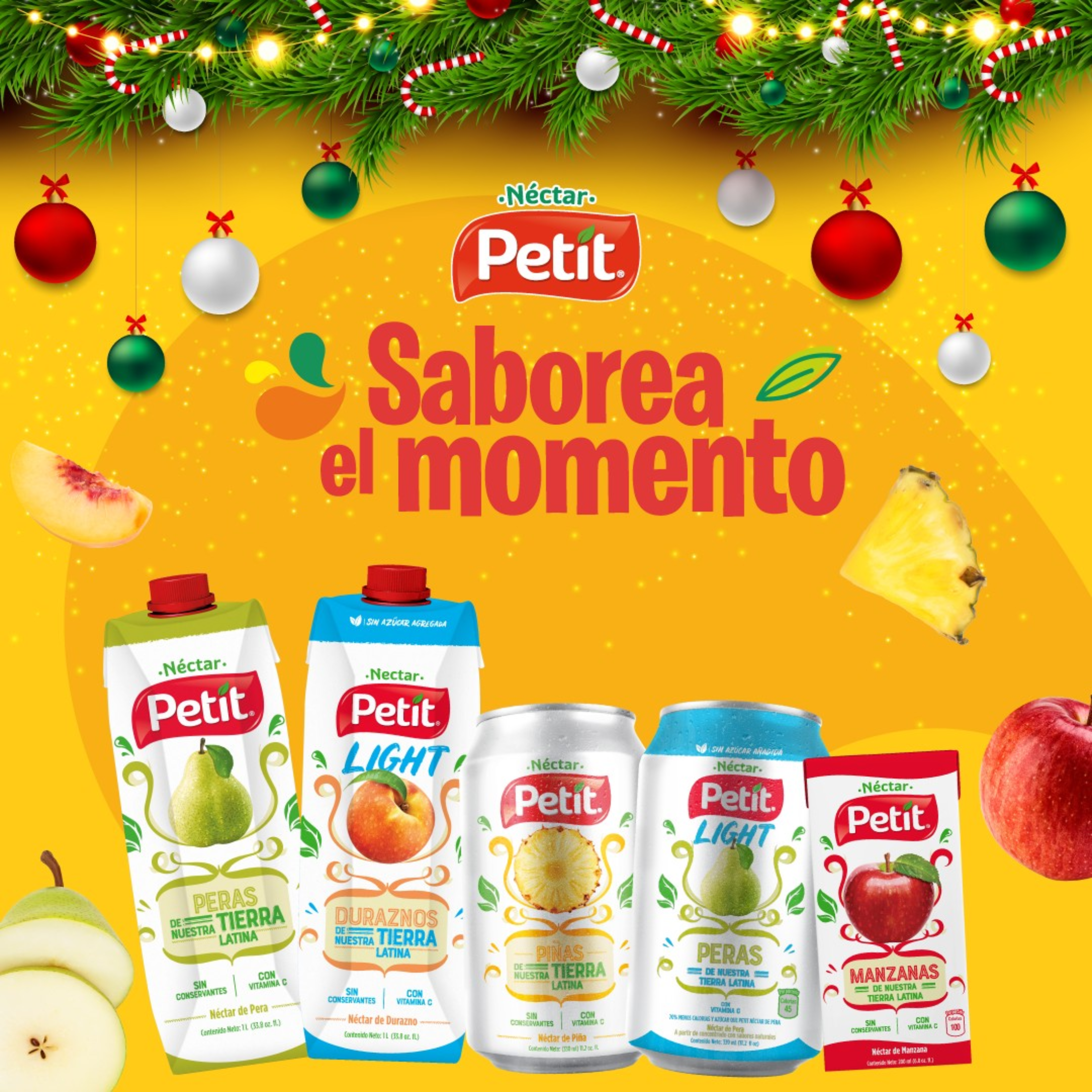 (8 pack) Petit Nectar, Peach Flavor, 6.8 fl. oz, 3 Pack, Creamy Texture