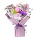 thumbnail image 4 of Ramo de Flores Artificial Soledad Jabón de Baño Decoración Violeta Aniversario de Boda, 4 of 10