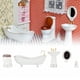 thumbnail image 1 of Juego De Baño Para Casa De Muñecas, Lindos Juegos De Muebles De Baño En Miniatura, 5 Piezas, Hermosos Y Duraderos Para Casa De Muñecas 1:12, 1 of 7