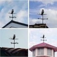 thumbnail image 3 of Decorative Owl Weathervane - Stainless Steel - Black, 3 of 5