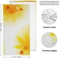 thumbnail image 2 of Autumn Foliage Pattern Hand Towels, Golden Maple Leaves Kitchen Towel Ultra Soft and Absorbent,Decorative Fingertip Face Towel for Bathroom Hotel, 2 PCS, 28.3"x 14.4", 2 of 6