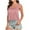 Pink, variant on Womens Workout Tank Tops U Neck Silk Summer Satin Sleeveless Blouse Basic Camisole T Shirts for Women