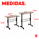 thumbnail image 4 of UTILIA Escritorio Portátil con Ruedas, Mesa Ajustable para Laptop Compacta y Estación de Trabajo, 4 of 5