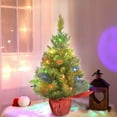 thumbnail image 6 of Tarmeek Christmas Tree with LED Lights Tabletop Decoration, Plastic Mini Lighting Up Tree Xmas Centerpieces Ornaments for Holiday Party Home Decor Christmas Decoration Indoor, 6 of 6