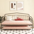 thumbnail image 2 of Fox Twin Daybed with Twin Trundle in Black - Elegant & Simple Design, 2 of 15
