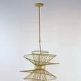 thumbnail image 2 of Zeta 2 - Light Natural Aged Brass Brass Modern - LED Aluminum And Steel Pendant Light, 2 of 4