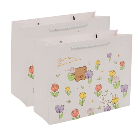 CCOCC 2pcs Gift Bag for Baby,Paper Gift Bag for Newborn,Baby,Gift Wrap Baby Shower Bag - Style: Style 4