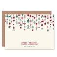 thumbnail image 1 of Merry Christmas Decoration Greetings Card Plus Envelope Blank inside, 1 of 3