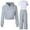 Grey, variant on Gaexia Girls Fall Outfits Size 10-12 ,Girls 2 Piece Hooded Tracksuit Soft Comfy Athletic Outfit With Long Sleeve Top And Pants For Play And Casual Wear