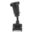 thumbnail image 2 of Wiring Connector, Trailer Adapter Plug 7 PIN Safe Connection ABS Shell Waterproof Round Female To Flat Male  for Boat, 2 of 8