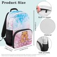 thumbnail image 7 of KUIFORTI Sakura Capybara Kids Backpack 17 Inch Lightweight Girls School Bookbag with Side Pockets Adjustable Straps for Elementary Primary Middle Back to School Gifts, 7 of 7