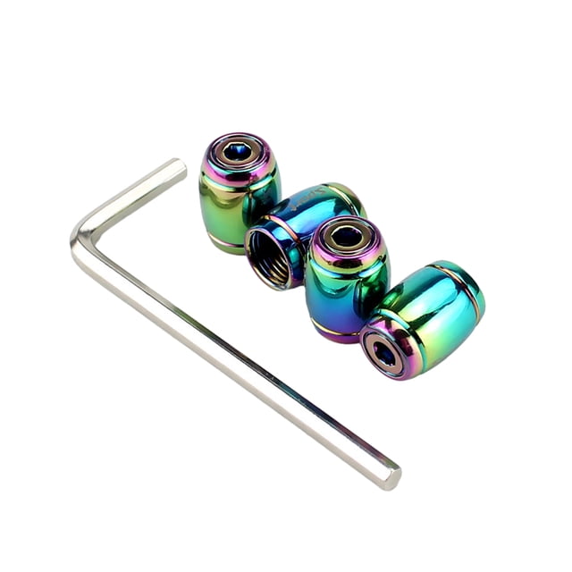VONKY 1/2/3/5 4piece Universal Alloy Tire Valve Caps For Cars - Durable And Rustproof Anti-thief Metal Wheel Multi-color 1 Pc