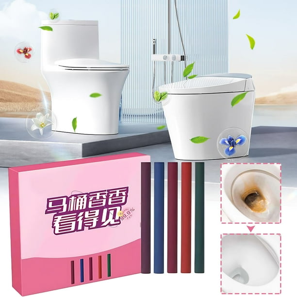 Limpiadores domésticos Limpiador de inodoro desodorizante multifuncional Barras Limpiador de inodoro para tanque de inserción Ambientador de inodoro para baño Automático Frescura de larga duración una
