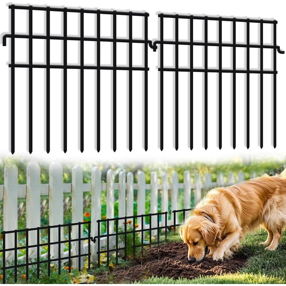 NeoMart-15 Panels Dog Digging Fence Barrier, 16.25ft(L) X 12in(H) Animal Barrier Fences, No Dig Defense Rabbits Fencing for Garden Outdoor Yard Deck Bottom Blocker