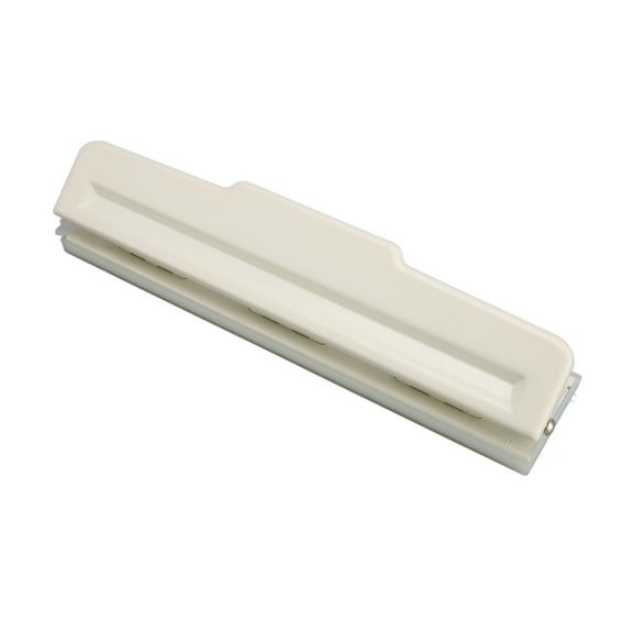 Planner Punch,9 Hole Punch White Manual 8 Sheet Capacity DIY Hole Puncher for A4 B5 B6 A5 A6 Paper