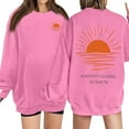 thumbnail image 5 of Sweatshirt for Women FOREVER CHASING SUNSETS Letter Graphic Print Preppy Oversized Pullover Sweatshirts Fleece Sweaters Long Sleeve Winter Fall Outfits, 5 of 5