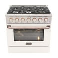 thumbnail image 5 of Kucht Professional 36" Stainless Steel Propane Gas Range in Silver/White, 5 of 8