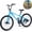 Blue, variant on POVANLI 26 Inch Adult Bike, Freestyle Carbon Steel Youngster Bicycle