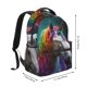 thumbnail image 2 of Disketp Colorful Haired White Horse Mochila Estampada para Hombre y Mujer – Mochila Ligera Clásica con Múltiples Bolsillos para Universidad, Trabajo y Viajes-One Size, 2 of 5